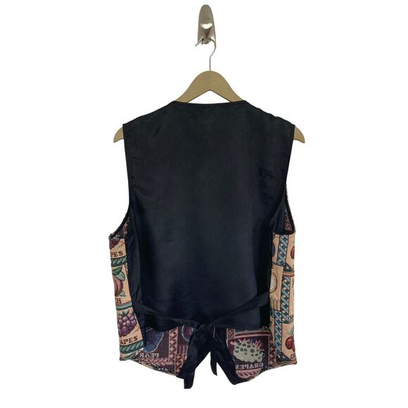 Vintage 90s Bobbie Brooks Fruit Tapestry Vest - Picture 3 of 6